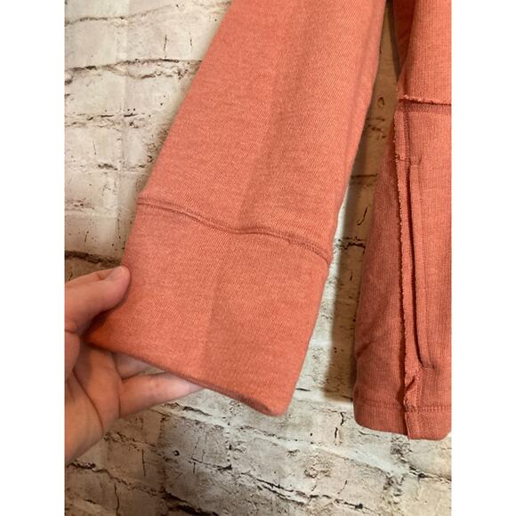 Rae Mode Sweatshirt Womens Small Dark Mauave Pockets Athletic Athleisure Cotton - Picture 3 of 12